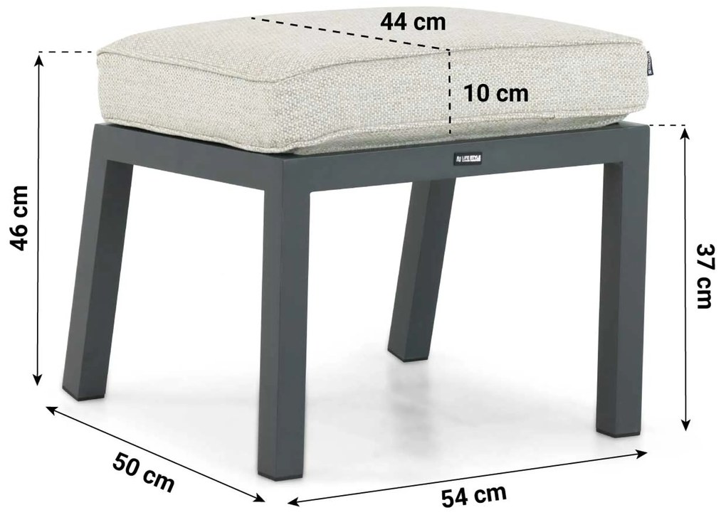 Bistroset 1 persoon  Aluminium Grijs Lifestyle Garden Furniture Albelli