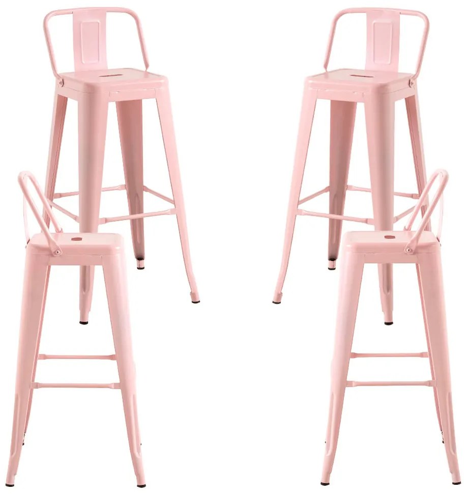 Set 4 Krukken Torix Rugleuning