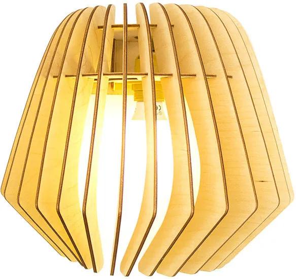 Bomerango Wall Spin lamp - Muurlamp - Hout - Medium- Muurlamp - Hanglamp - Scandinavisch design - Wandlamp