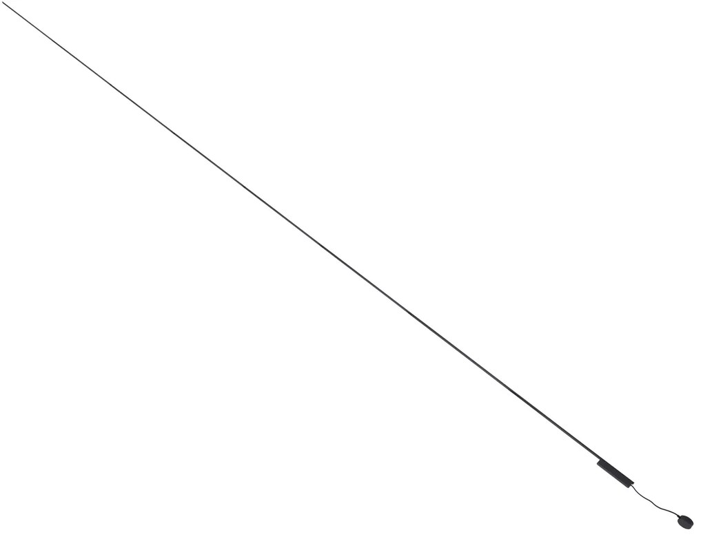 Modern railsysteem zwart 1-fase 800 cm - Magnetic