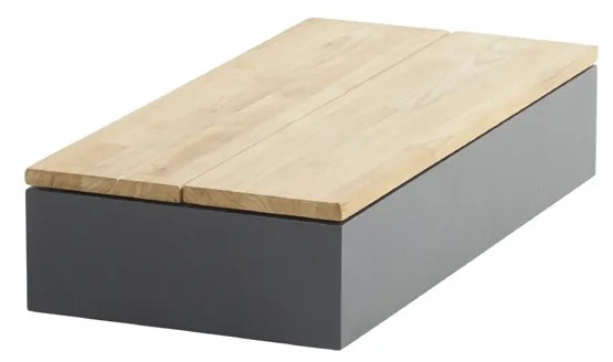 4 Seasons Outdoor Ibiza teak platform/zijtafel 84 x 40 cm  Bijzettafel    houtkleur weerbestendig