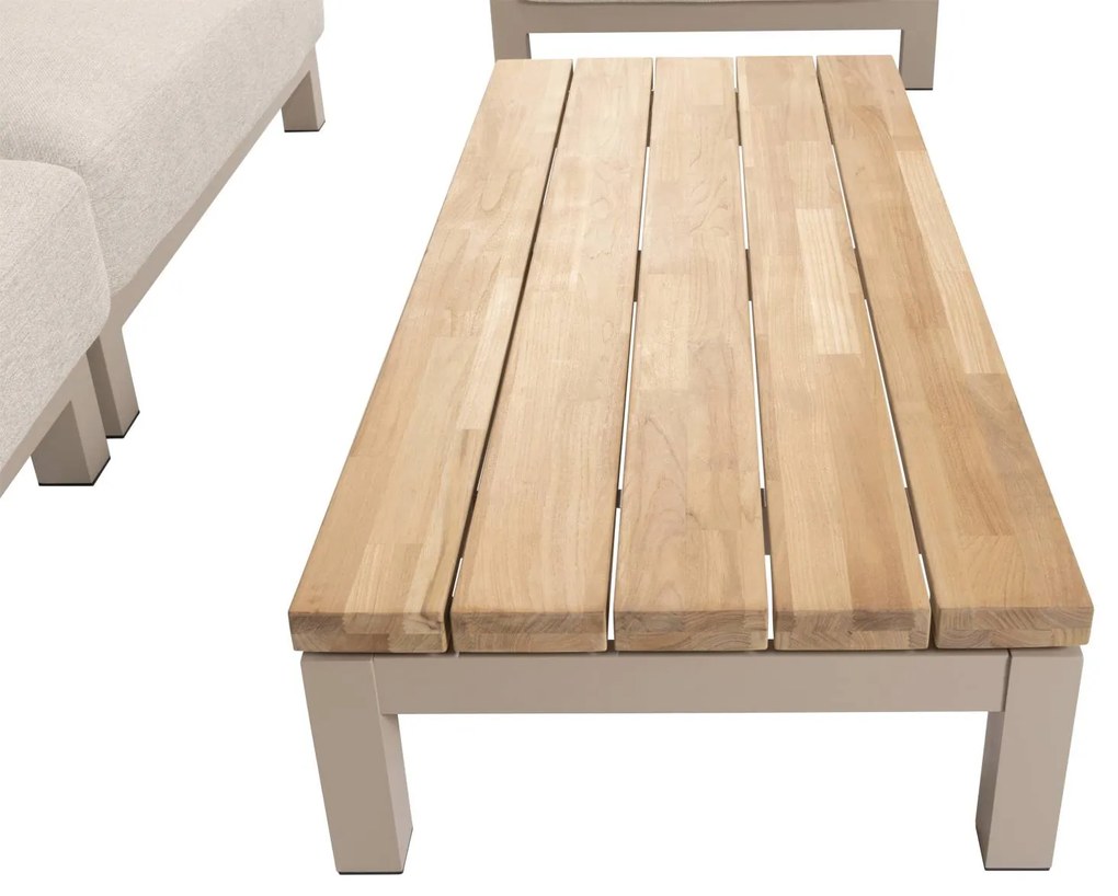 4 Seasons Outdoor Capitol salontafel latte 150 x 65 cm *showroommodel Loungetafel   beige weerbestendig