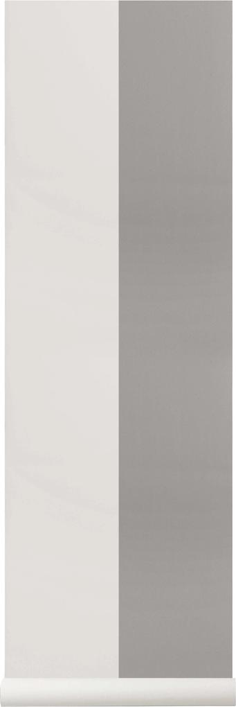 Ferm Living Thick Lines behang Grey/Off White