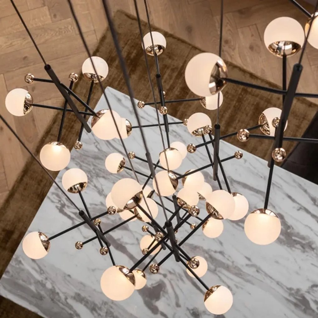 Design Hanglamp Zwart En Messing