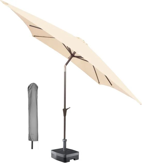 Â® vierkante parasol Altea 230x230 cm met hoes - Natural