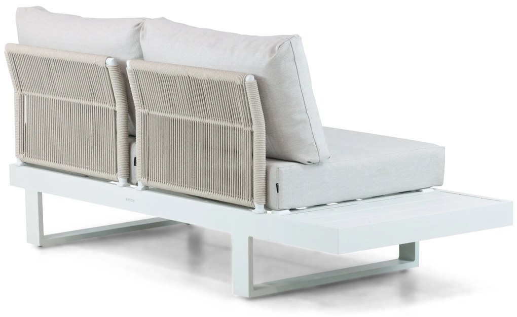 Hoek loungeset 5 personen Aluminium Wit Lifestyle Garden Furniture Lorenzo