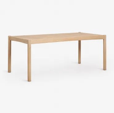 Rechthoekige Tuin Tafel Van Acaciahout Karvia Lichte Acaciekleur & 180 X 90 Cm - Sklum