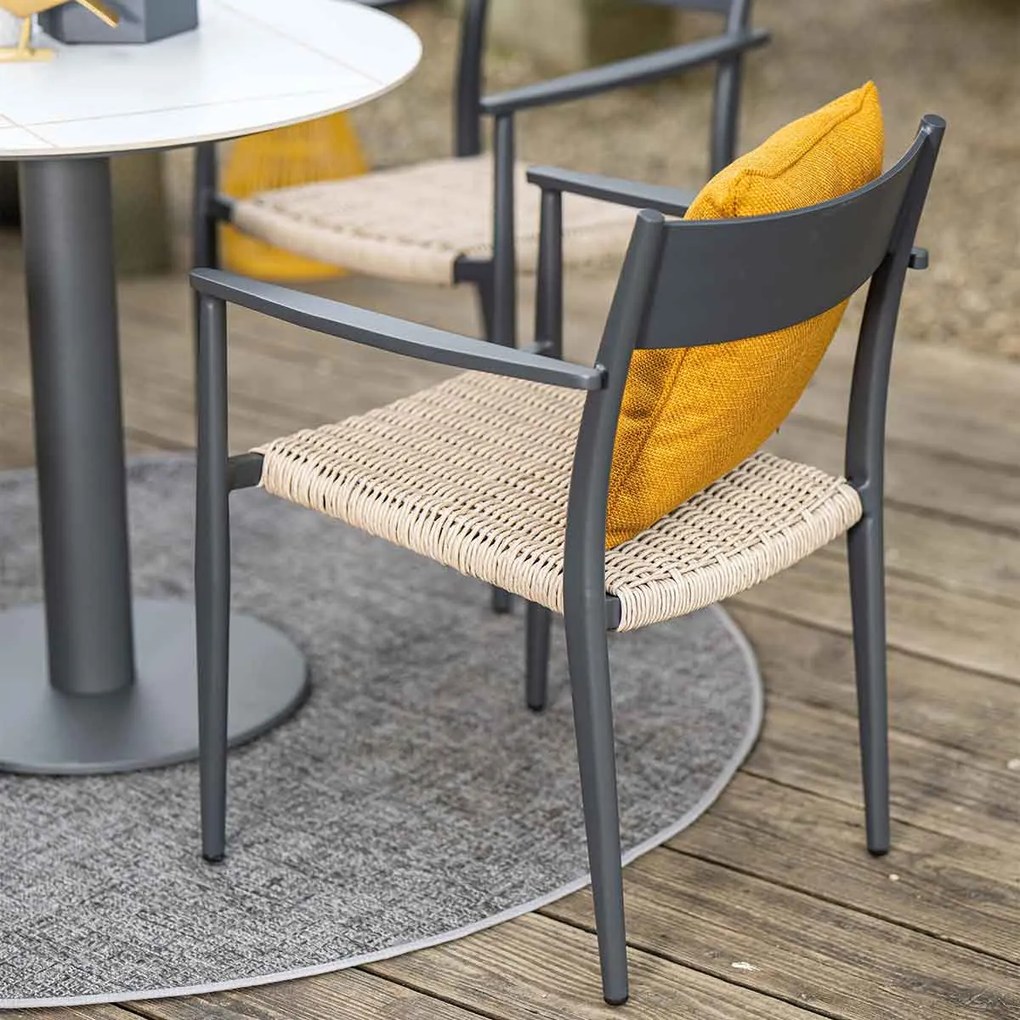 Garden Impressions Lily tuinstoel - donker grijs