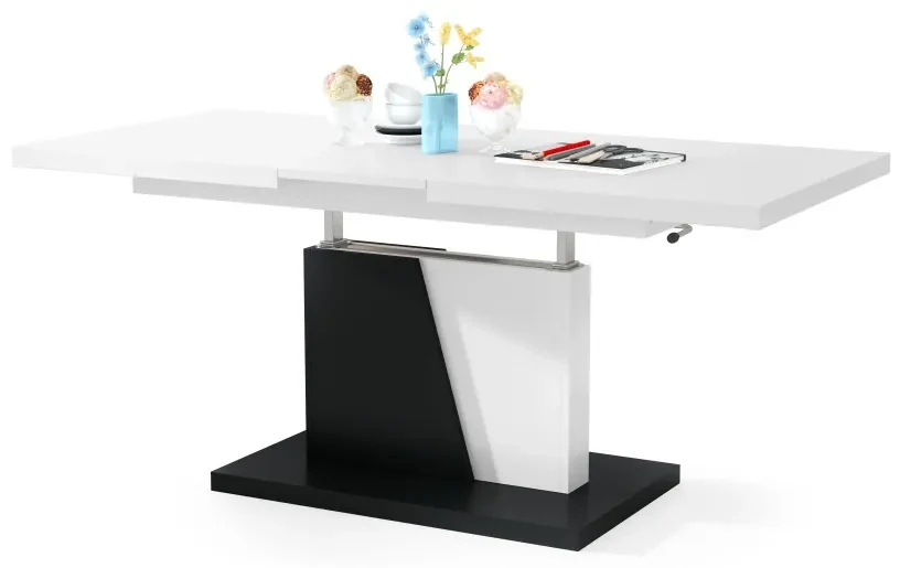 Mazzoni GRAND NOIR wit / zwart, salontafel