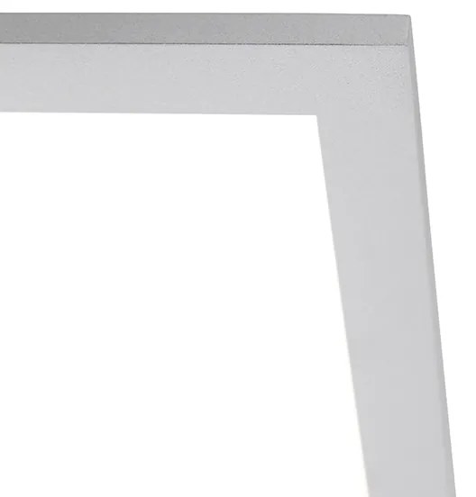 LED paneel staal 40 cm incl. LED en afstandsbediening - Liv Modern vierkant Binnenverlichting Lamp