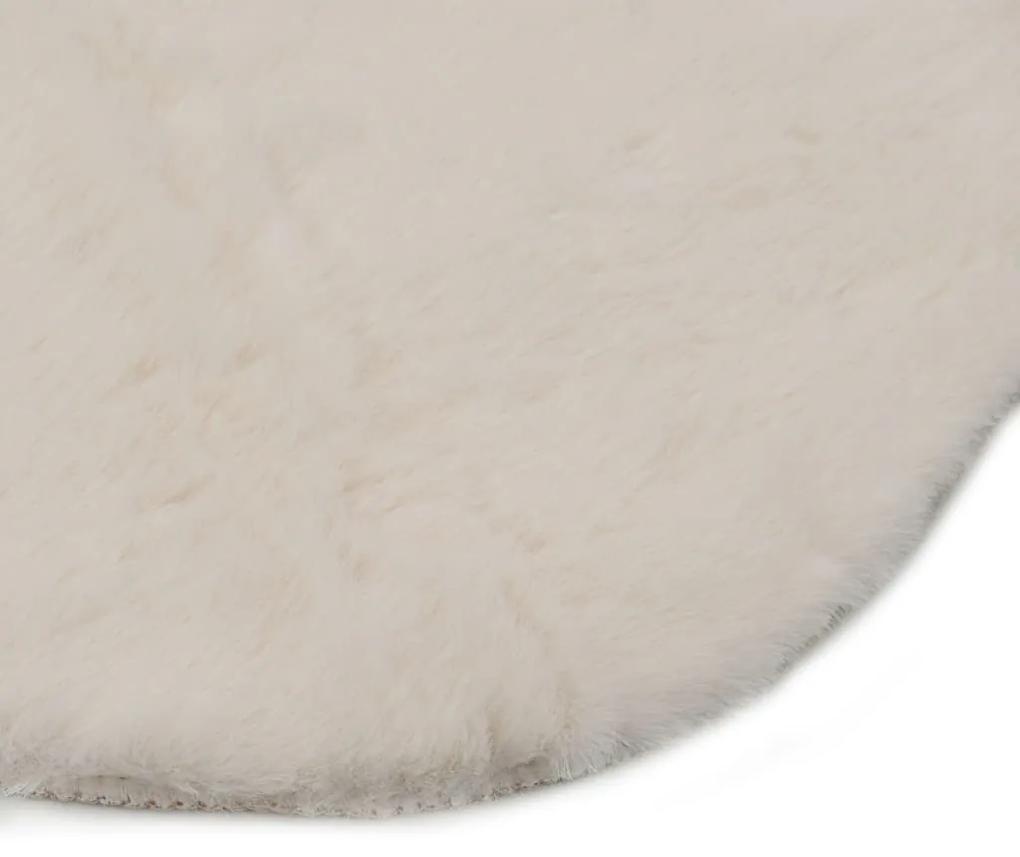vidaXL Vloerkleed 65x95 cm kunstkonijnenbont crème