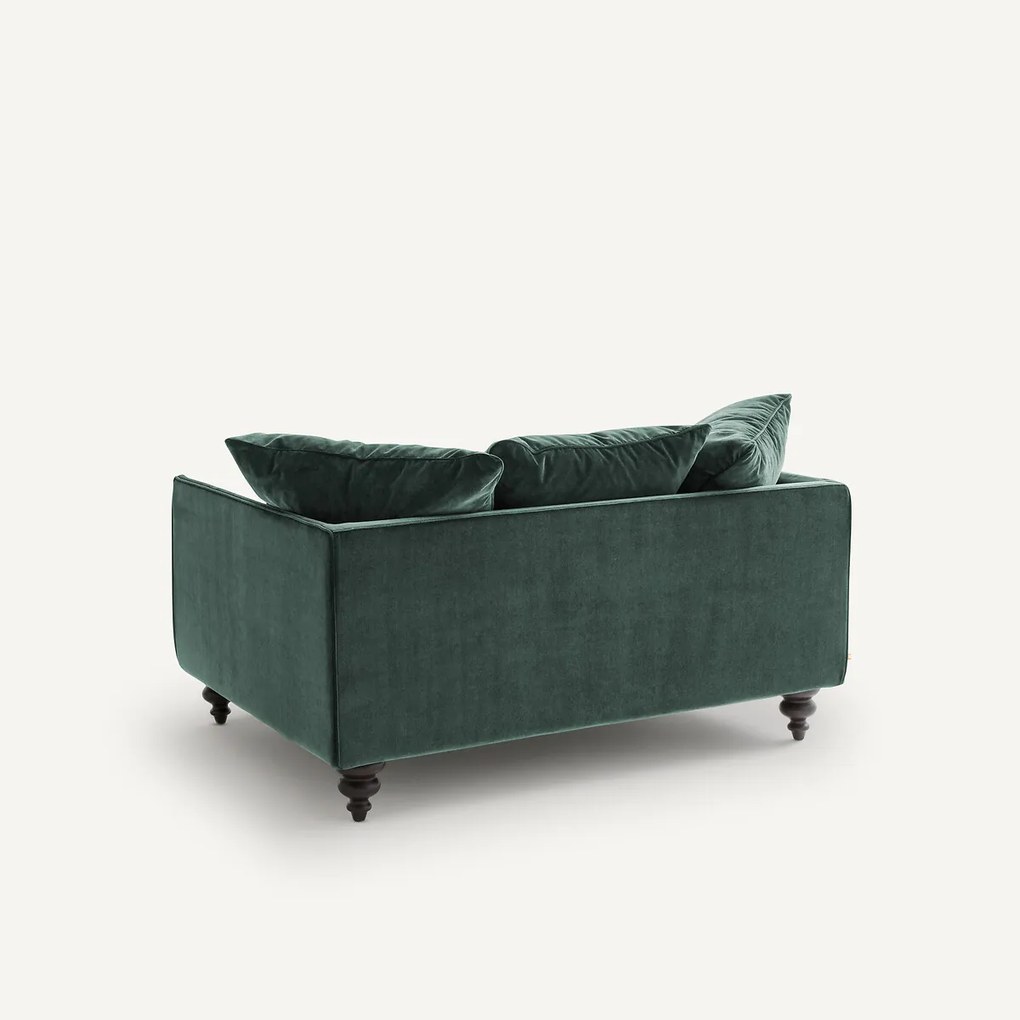 2-zits compact fluwelen bank, Lazare