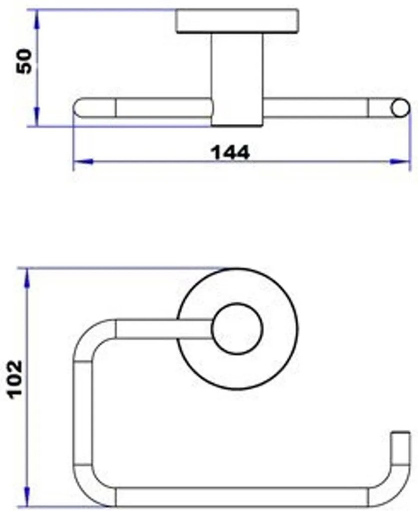 Plieger Vigo toiletrolhouder zonder klep geborsteld gunmetal