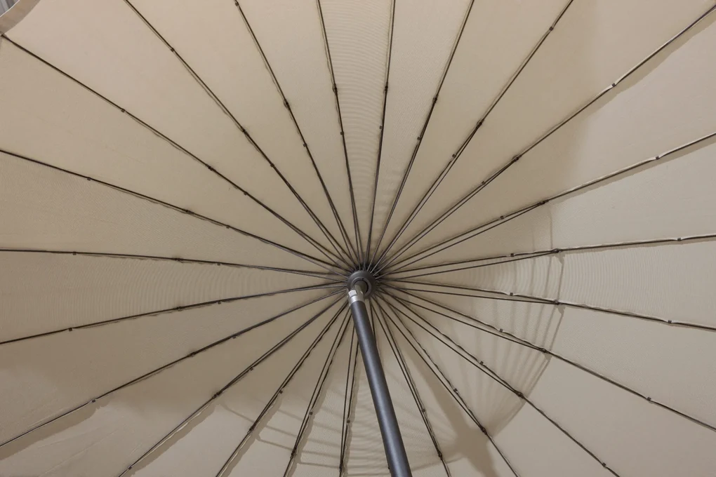 4-Seasons stokparasol Shanghai 300 cm taupe