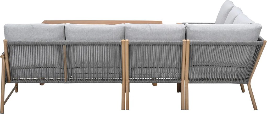 Garden Impressions Hannie lounge dining set 5-delig - light teak look