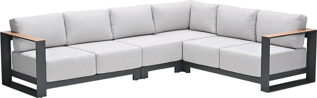 Garden Impressions Malakka loungebank 4-delig - light teak look