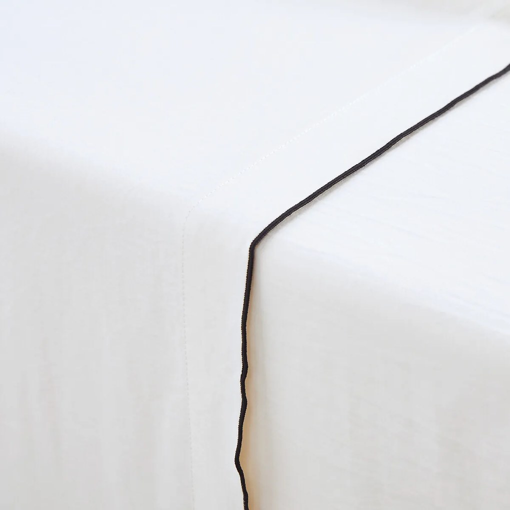 Hoeslaken van 118 draden gewassen katoensatijn, Victor uni