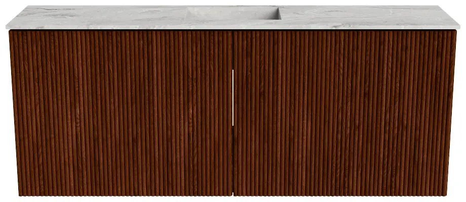 Mondiaz Joya DLux 100cm toiletmeubel ruby met wastafel faye midden zonder kraangat glace