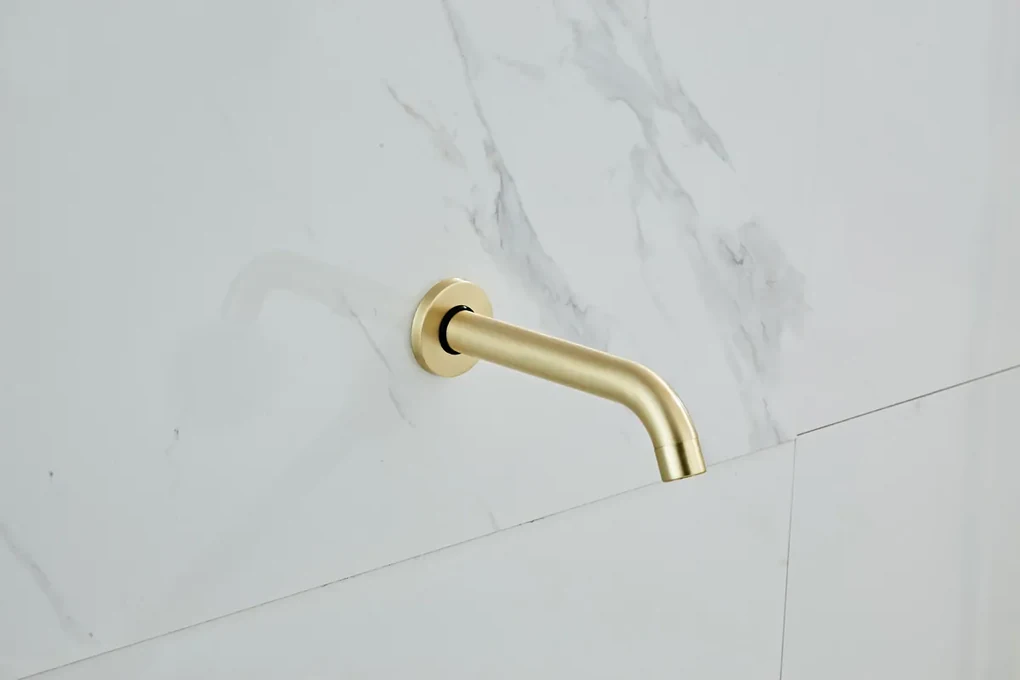 Saniclear Brass baduitloop geborsteld messing / mat goud
