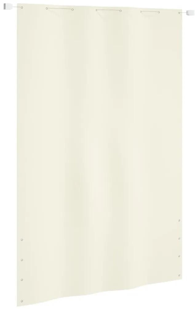 vidaXL Balkonscherm 160x240 cm oxford stof crèmekleurig