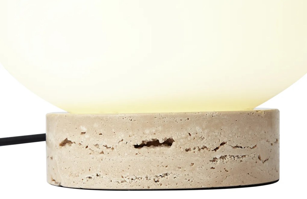 Japandi tafellamp beige met opaal glas - Sally