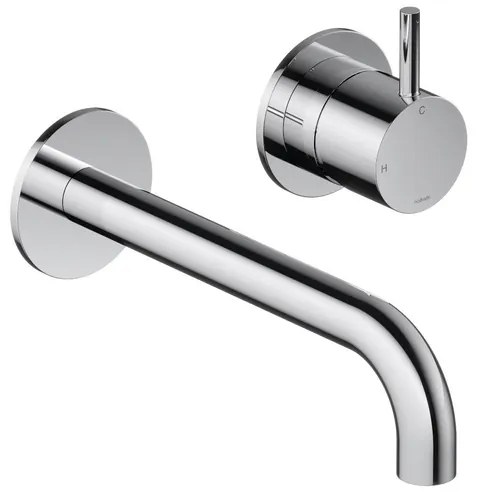 Hotbath Cobber Wastafelkraan inbouw - 18 cm uitloop - chroom CB105EXT18CR HBCB105