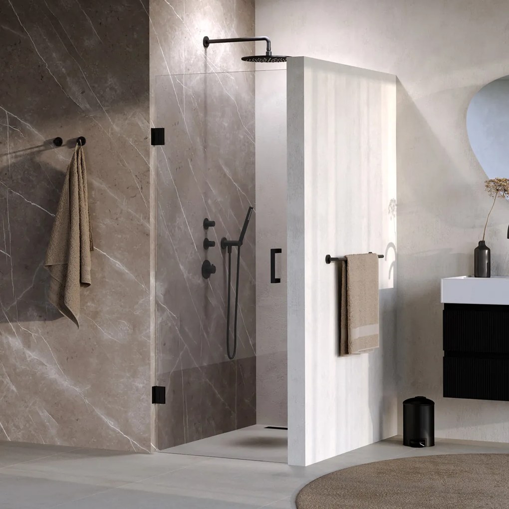 Brauer Void profielloze nisdeur 70cm zwart mat
