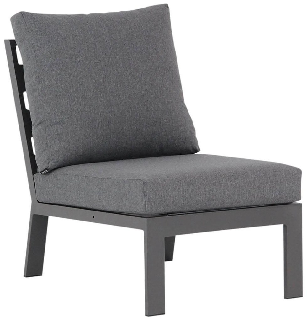 Hoek loungeset 6 personen Aluminium/teak Grijs Lifestyle Garden Furniture Verona/Marietta