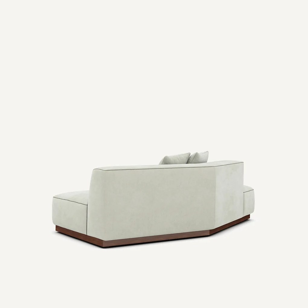 Halve bank links in stonewashed fluweel, JACOPO