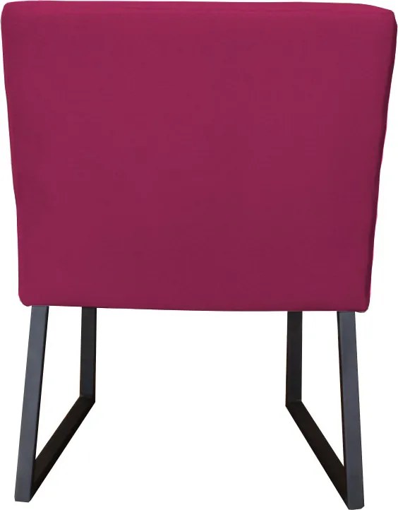 Eetkamerstoel - Amsterdam - geschikt voor ronde tafel - stof Element fuchsia 19
