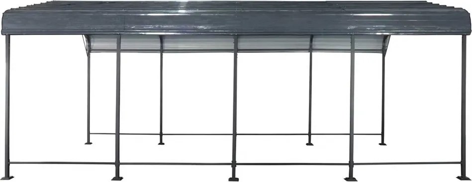 Metalen carport Texas 3,6 x 6 m Tuinpunt antraciet