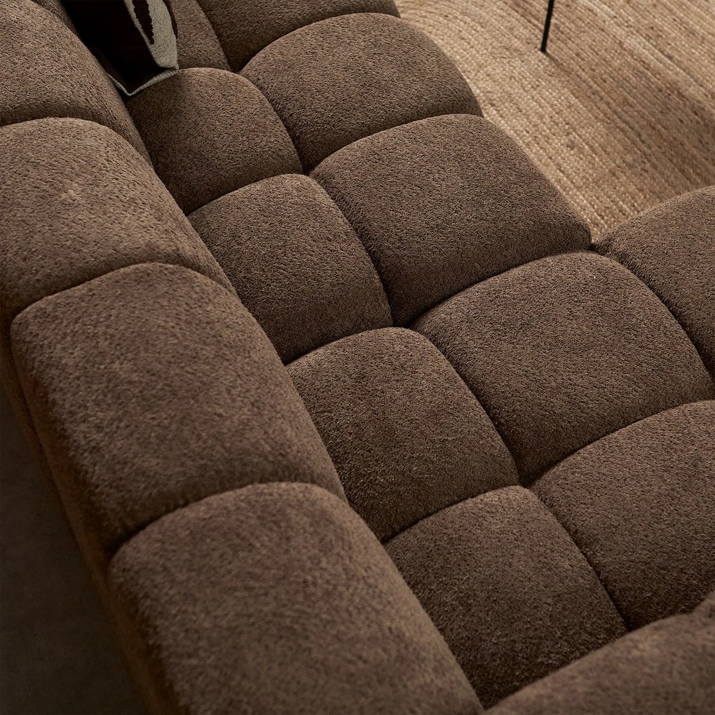 Design Bank Bruin Hoek Links