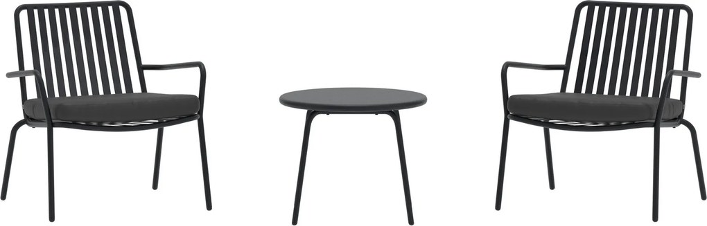 The Outsider Balkonset-tuur-3-delig-zwart-stoelen-tafel-50cm-the-outsider