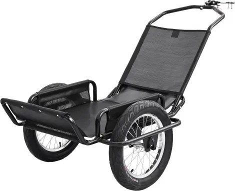 VEVOR Fietsaanhanger, bagageaanhanger, transportaanhanger voor offroadgebruik, 145 kg, koolstofstaal en PVC-gaasdoek, met 8 reflectoren, opvouwbaar ontwerp, voor wielen van 22-28 inch, fietskar voor alle terreinen.
