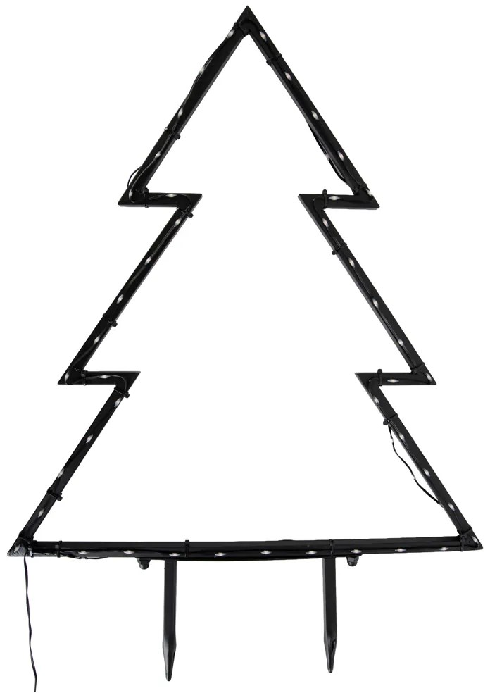Kerst prikspot boom zwart 54cm incl. LED IP44 - Kas