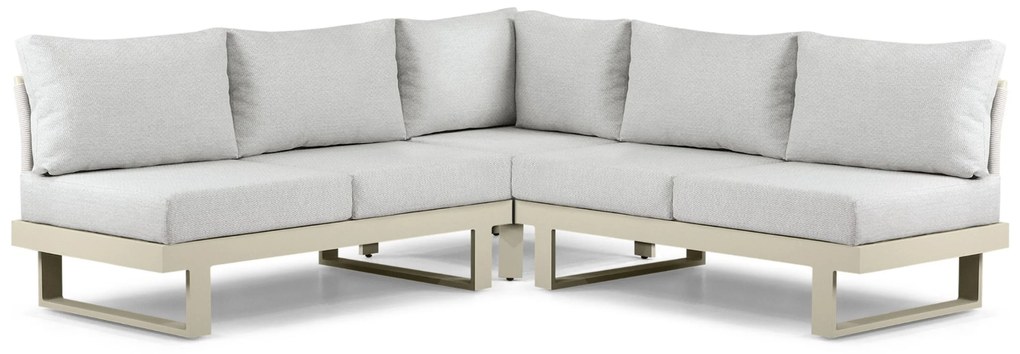 Hoek loungeset 5 personen Aluminium Taupe  Lifestyle Garden Furniture Lorenzo