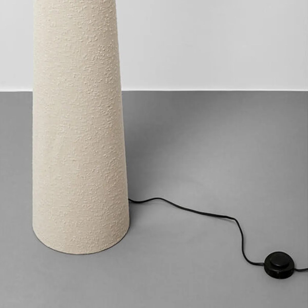 Vloerlamp Beige Boucle 190 Cm