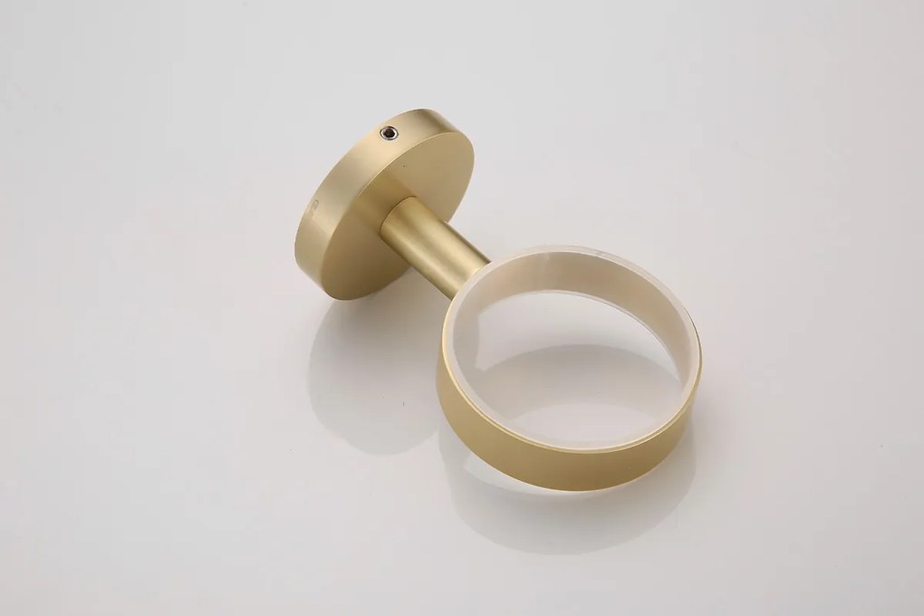 Saniclear Brass glashouder geborsteld messing mat goud