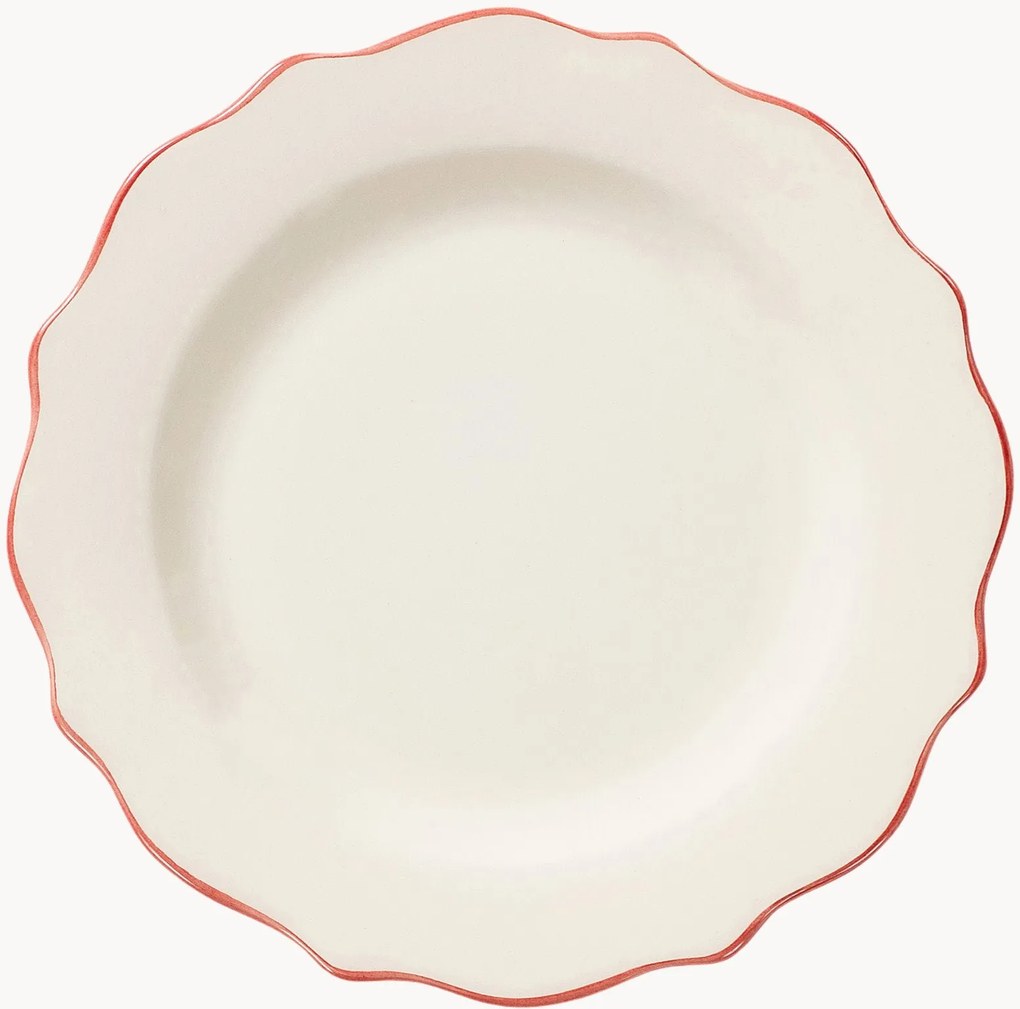 Handbeschilderd ontbijtbord Scalloped