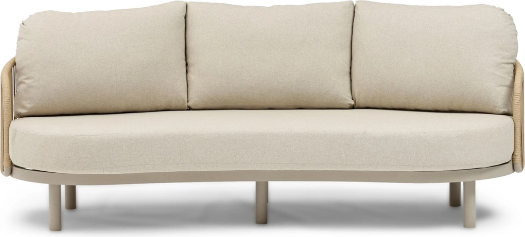 Stoel en Bank Loungeset 5 personen Rope Zand/Beige Coco Amici/Tivano