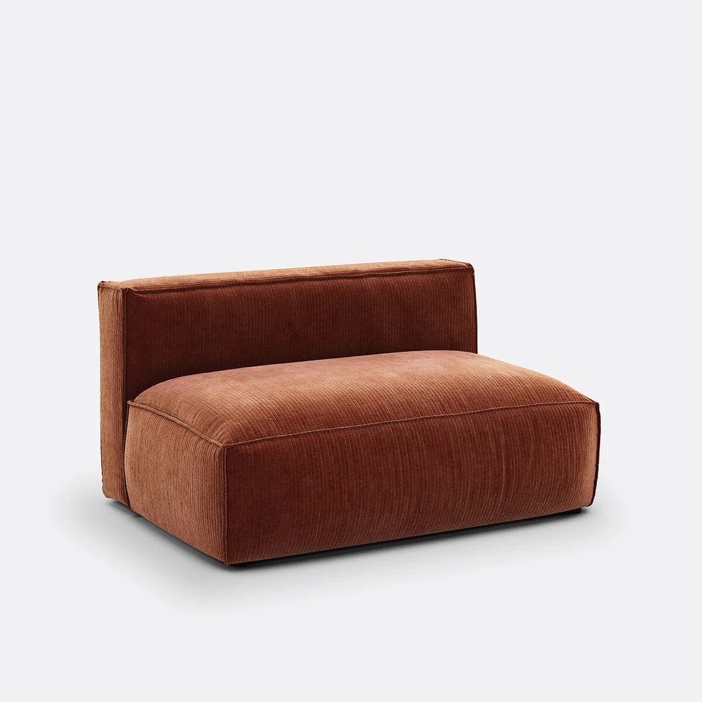 Bankelement voor modulaire bank, vintage ribfluweel, Seven