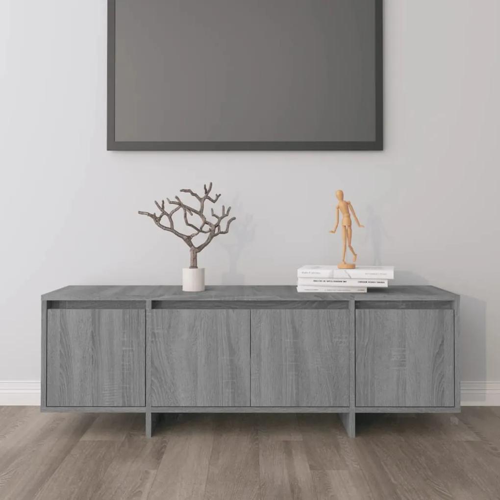 vidaXL Tv-meubel 120x30x40,5 cm spaanplaat grijs sonoma eikenkleurig