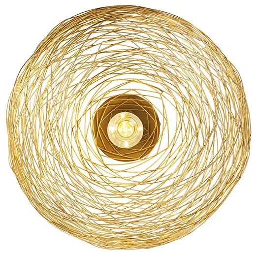 Design plafondlamp goud ovaal - Sarella