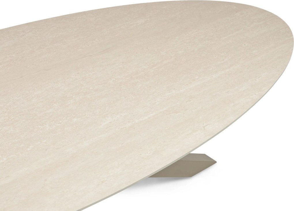 Tuinset 6 personen 240 cm Aluminium Taupe Presto Brentino/Lunea
