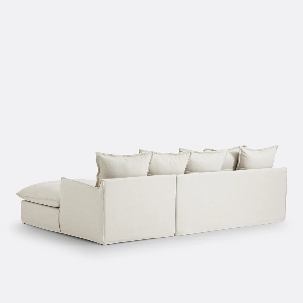 Hoekbank, omvormbaar, afneembare hoes, 4-zit, polyester, Odna