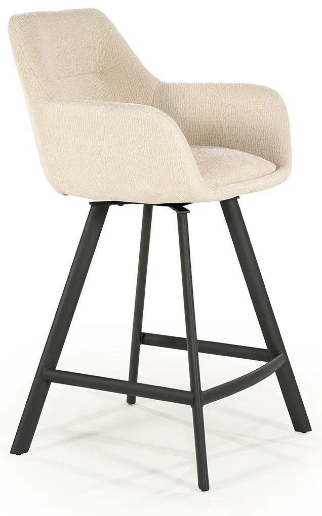 By-Boo Bliss Draaibare Barkruk Stof Beige