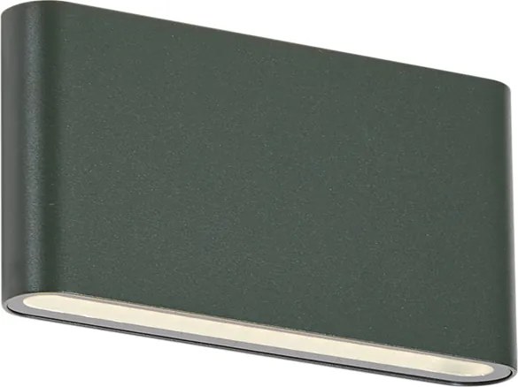 Moderne buiten wandlamp donker groen 17,5cm incl. LED IP65 - Batt