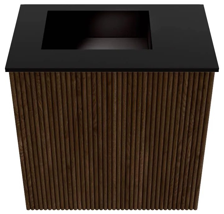 Mondiaz Joya 40cm toiletmeubel walnut met wastafel faye links 1 kraangat urban