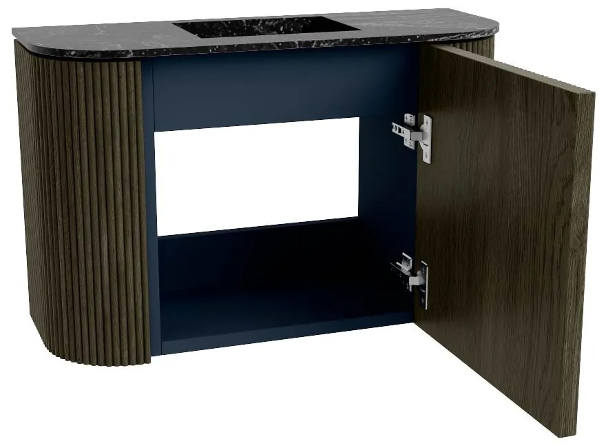 Mondiaz Joya DLux 65cm toiletmeubel ronding links/rechts shadow met wastafel faye midden zonder kraangat lava