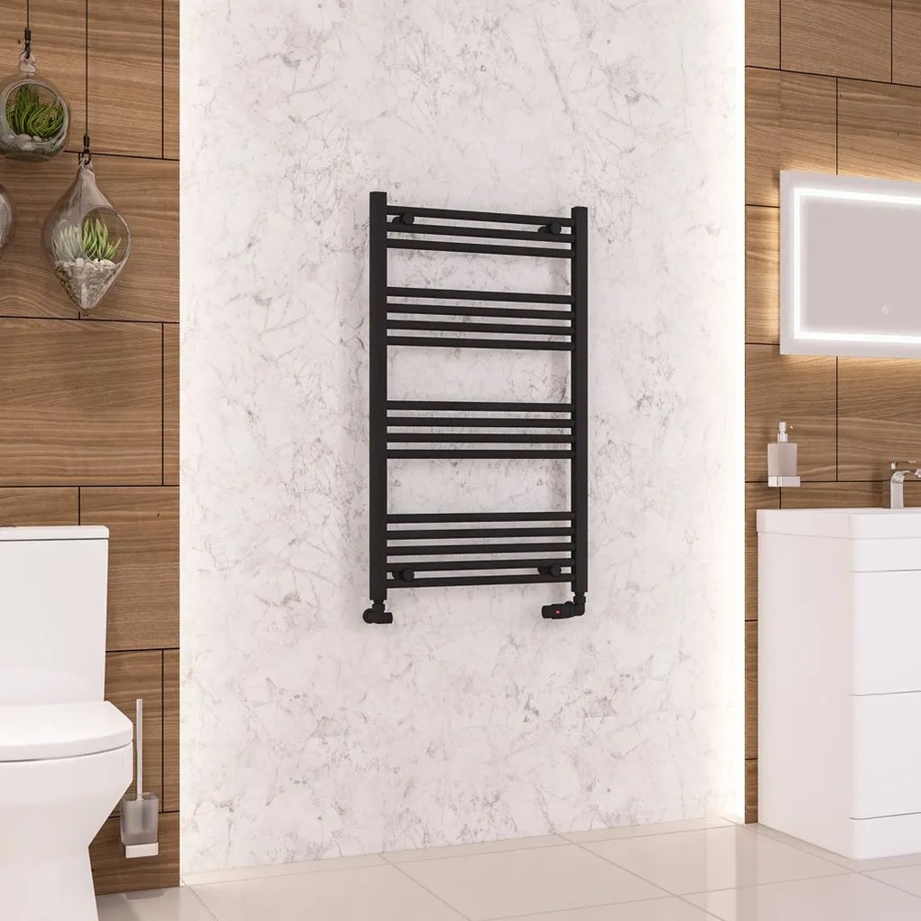 Eastbrook Wendover handdoekradiator 60x100cm 535W zwart mat